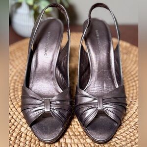 Elegant Brown Alexis Slingback Heels